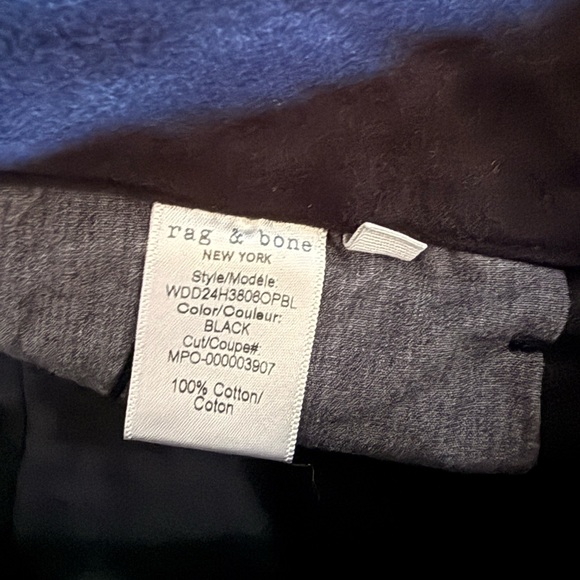 rag & bone Serena Black Wide Leg Jeans - Picture 6 of 6